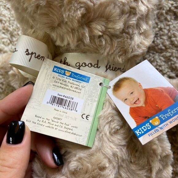 NWT Vtg 2010 Disney Baby Classic Pooh Bear 12” Winnie The Pooh Stuffed Animal - Picture 8 of 10